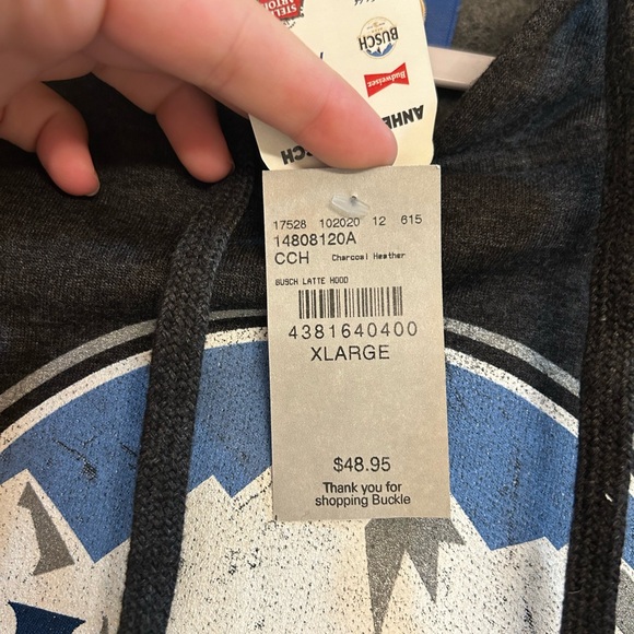 Busch Latte Gray Hoodie - Picture 3 of 3